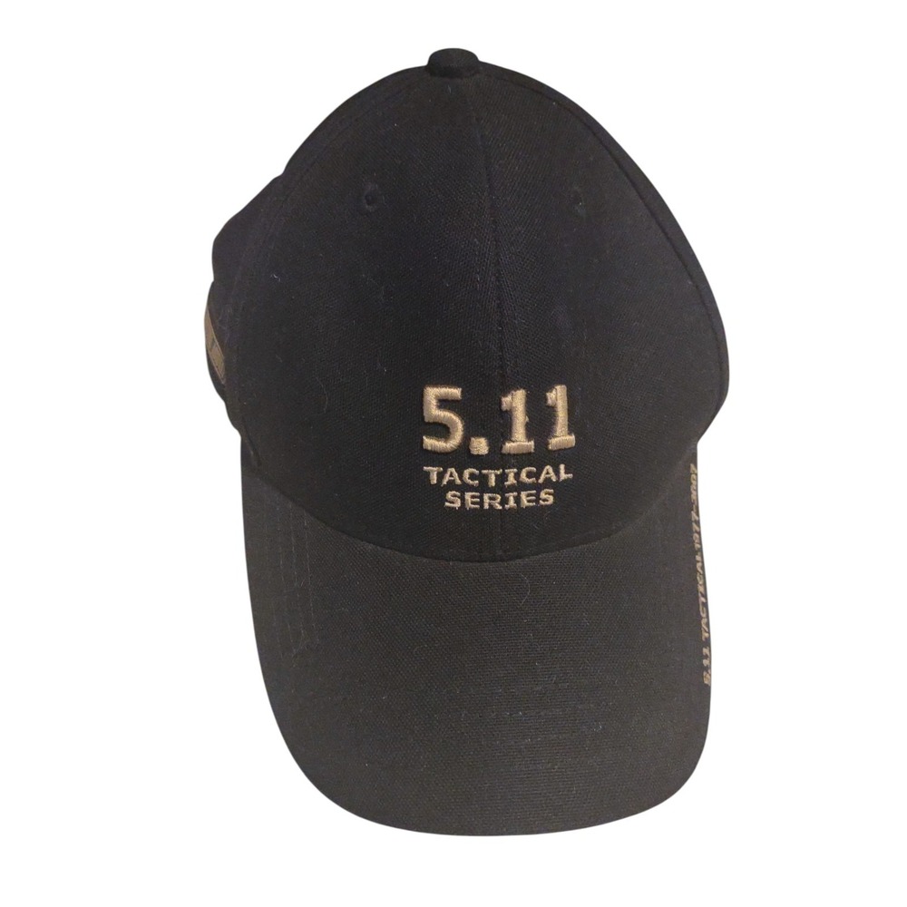 511 Tactical Series 2007 Hat Cap MENS Adjustable‎ Black Gold High Performance